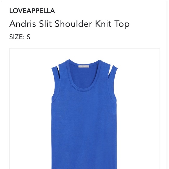Stitch fix Loveappella Andries Slit Shoulder Knit Top - Picture 1 of 3